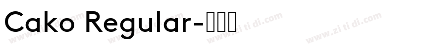 Cako Regular字体转换